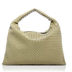 New Bottega Veneta Hop Khaki Large Shoulder Bag